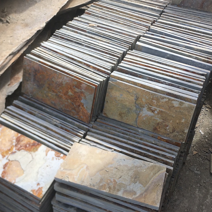 Đá đa sắc ốp tường mỏng 15x30cm dầy 4-10mm