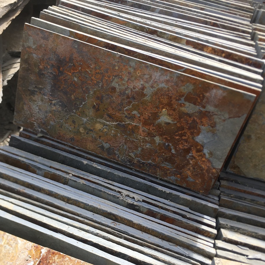 Đá đa sắc ốp tường mỏng 20x20cm dầy 4-10mm