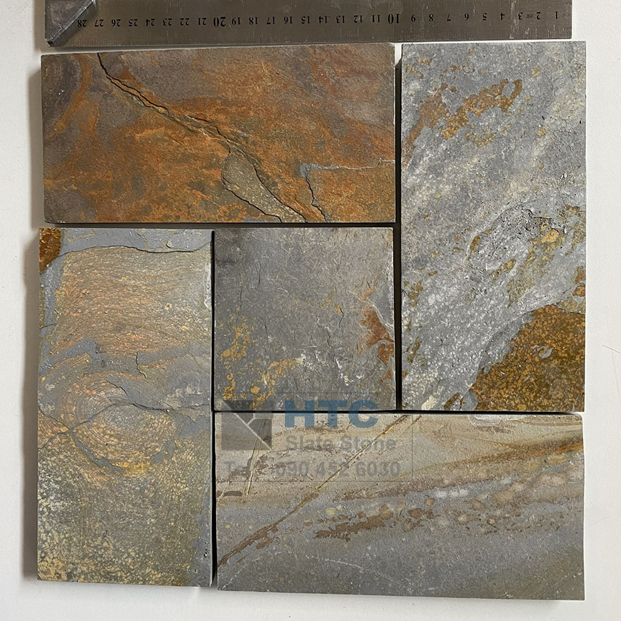 Đá đa sắc ốp lát 10x20cm  10-15mm